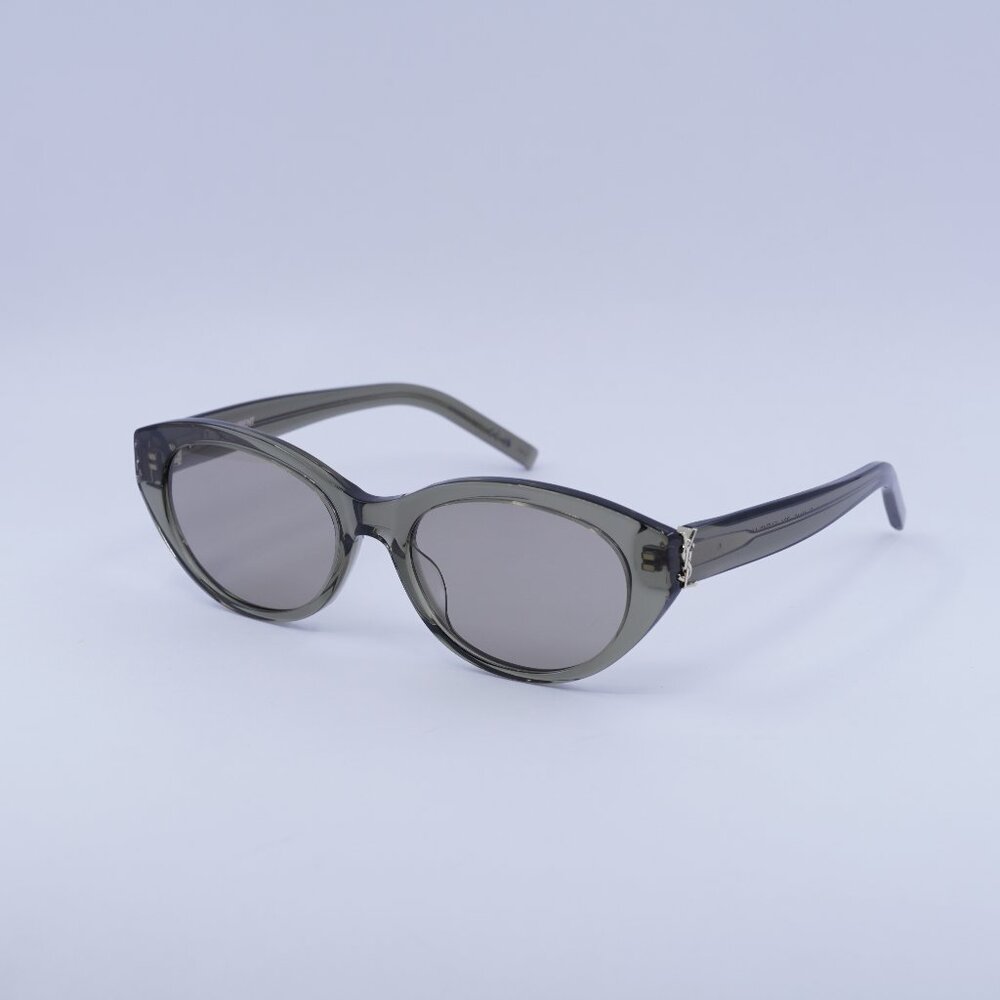 🕶️ New Saint Laurent SL M148 004 Sunglasses - Transparent Taupe Frame
